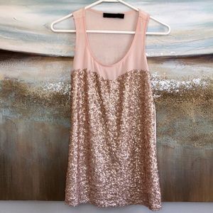 Stunning pink sequined top